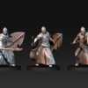 Bloody elves with spear and shield - 6 Póz