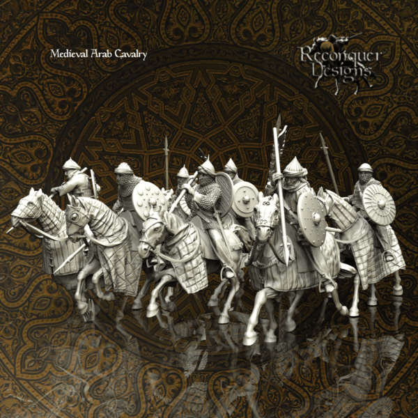 Medieval Arab Cavalry 1 - Średniowieczna Arabska Kawaleria - Zestaw x8