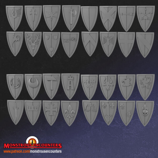 Breton Foot Knights Unit (Modularne Pozy) - Monstrous Encounters