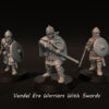 Vendel Era Warriors With Swords - x3