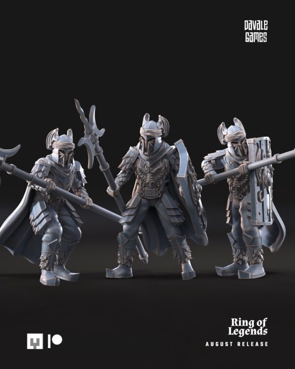 Dragon Army Elite Pikemen and shield x6