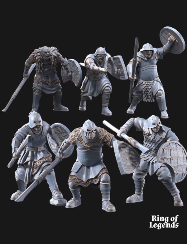 Mörlok Orcs with spear - x6