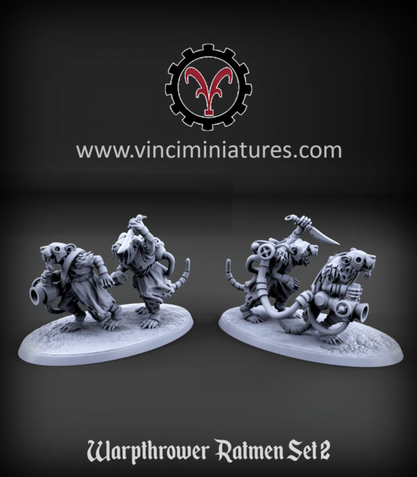 Warpthrower Ratmen Set 2 - x5
