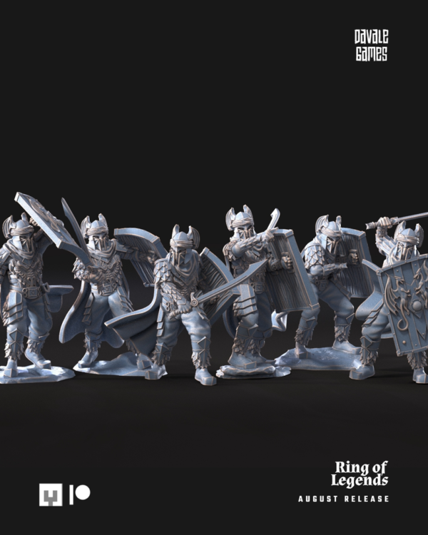 Dragon Army Elite with Sword and shield x6