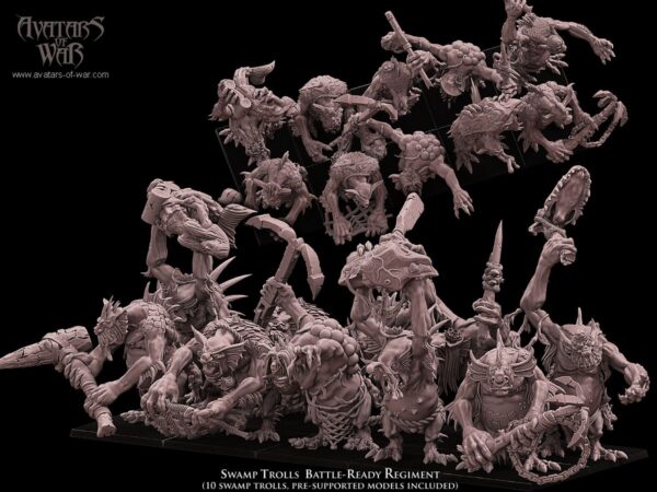 Swamp Trolls Battle-Ready - x10