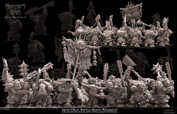 Iron Orcs Battle-Ready - x10