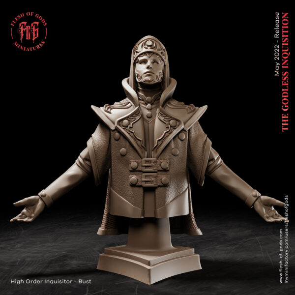 High Order Inquisitor Bust - Popiersie Inkwizytora Wysokiego Zakonu - Flesh of Gods