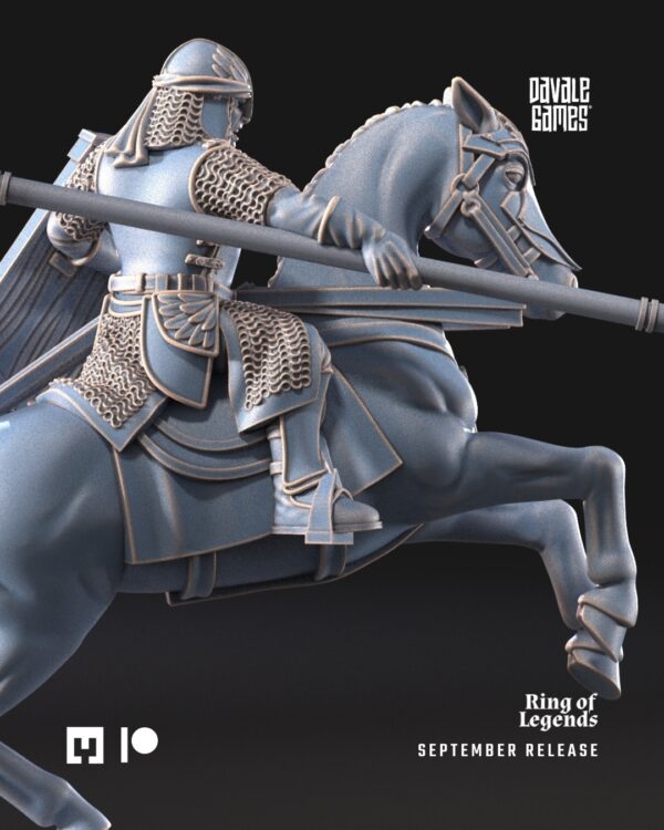North Warrior Riders with spear/shield - x3