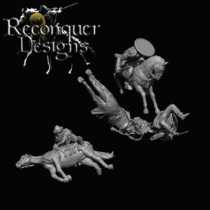 Mounted Almohade Casualties - x3