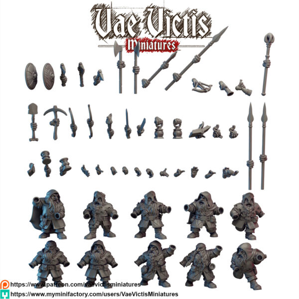 Modular Hill Dwarves Pack - x10