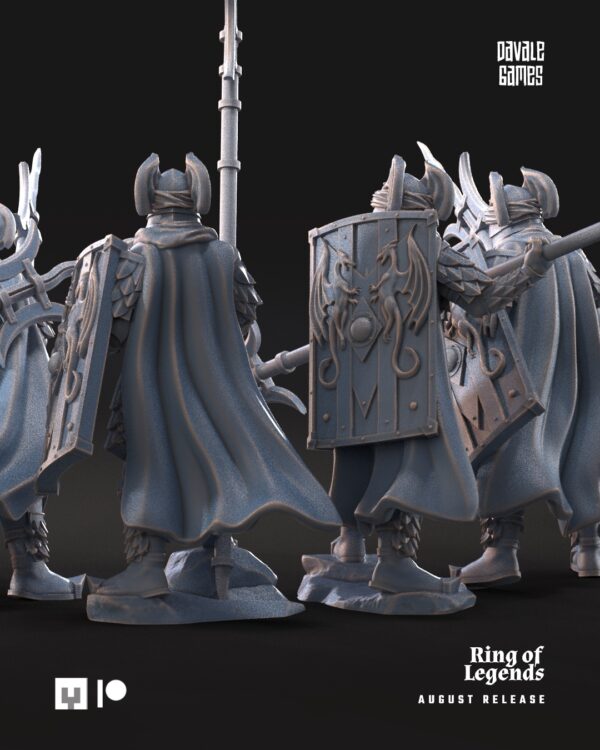 Dragon Army Elite Pikemen and shield x6