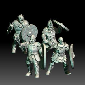 Warriors with Maces - x4