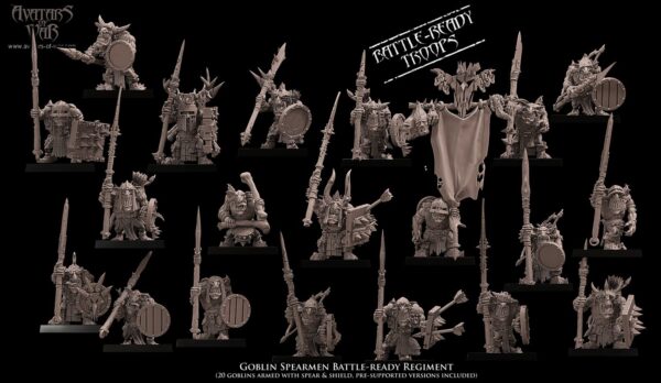 Goblin Spearmen Battle-Ready - x1