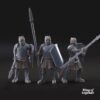 Grey Castle warriors with spears ft- x6