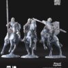 North Warrior Riders with spear/shield - x3