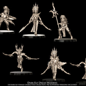 Dark Elf Dread Maidens - x5