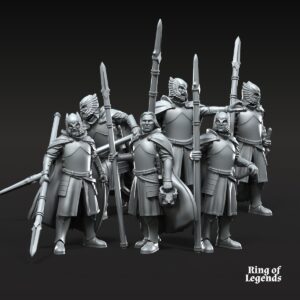 4c9107d9fd237c97a2f0a0360b12519c-1.jpg Grey Castle Court Guards with spears on foot - x6