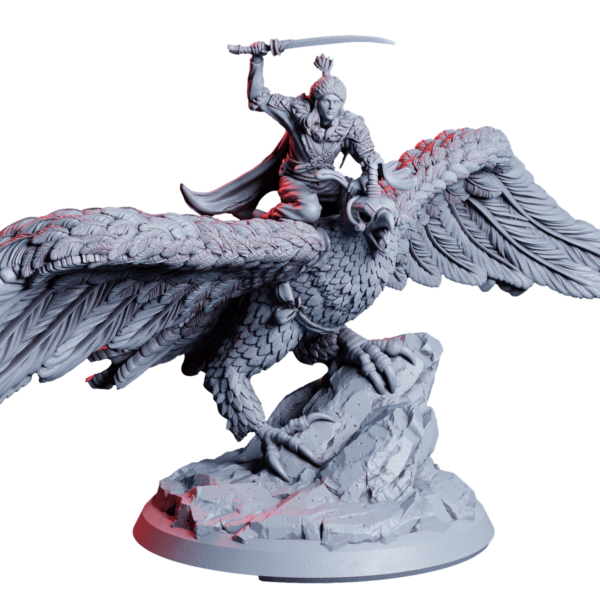Elves Eagle Rider - Elfi Jeździec Orłów - Flesh of Gods