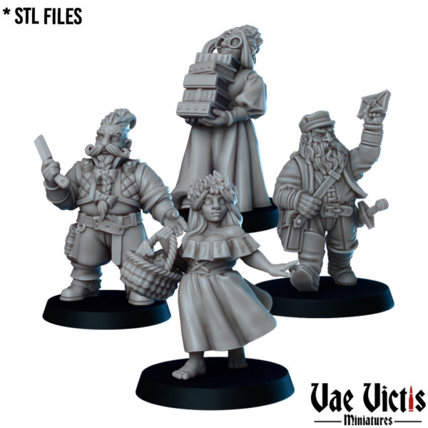 Dwarves Citizen Set - x4