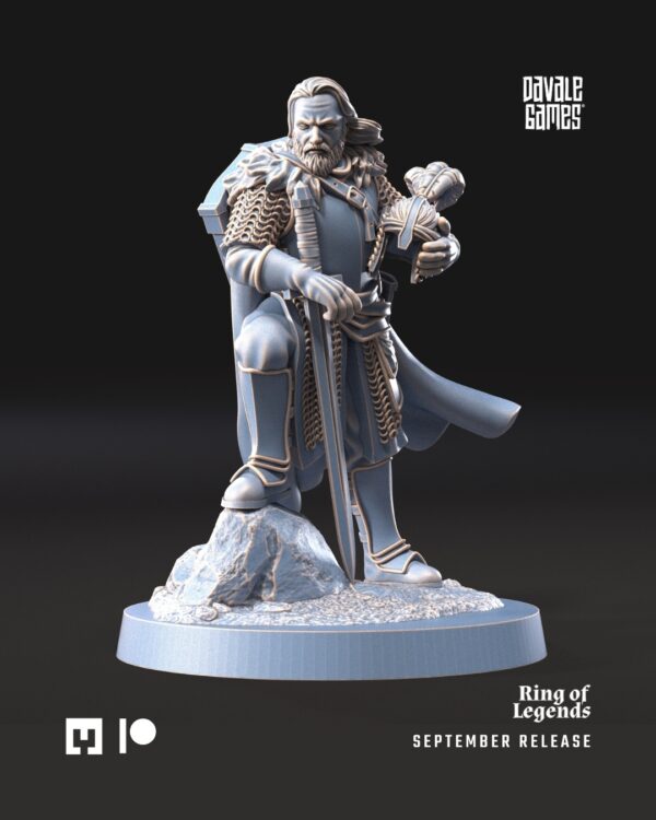 North Warrior Captain with spear/shield ft and mtd