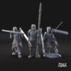Grey Castle warriors with spears ft- x6