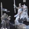 North Warrior Captain with spear/shield ft and mtd