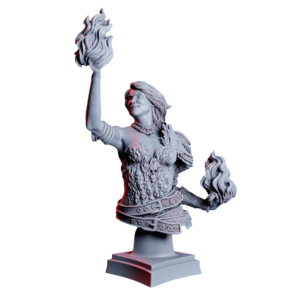 70103931b996d9b1437dbeed5e10136e.png Pyromancer Bust - Piromanka Popiersie - Flesh of Gods
