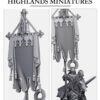 Gallia Mounted Battle Standard Bearer - x1