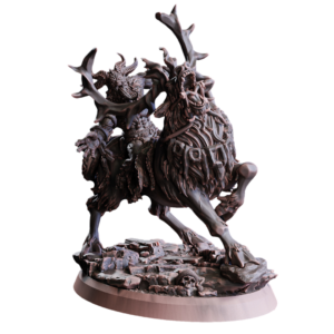 Krampus On Reindeer