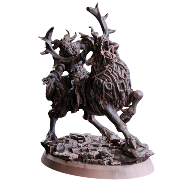 Krampus On Reindeer