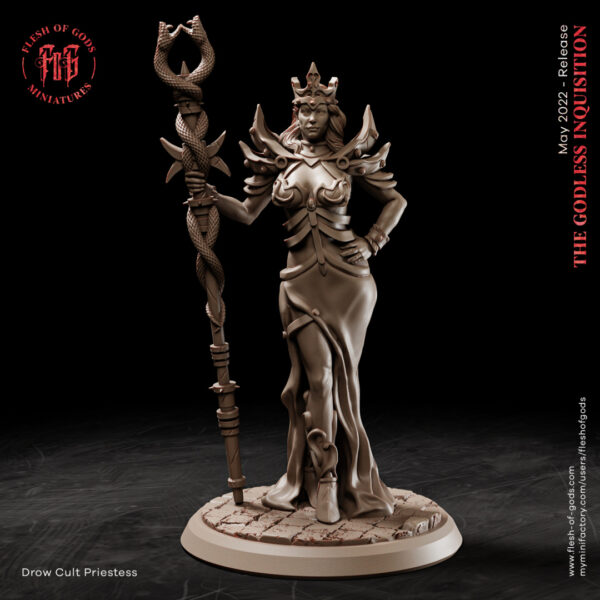 Drow Cult Priestess - Kapłanka Kultu - Flesh of Gods