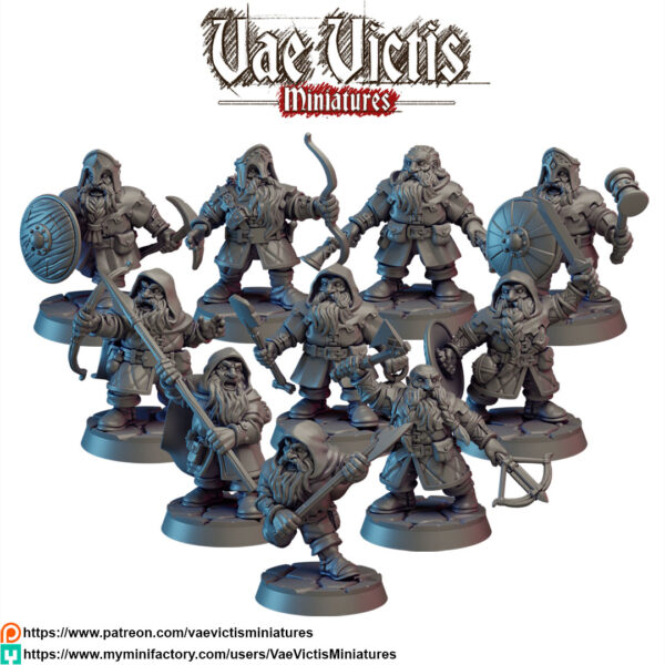 Modular Hill Dwarves Pack - x10