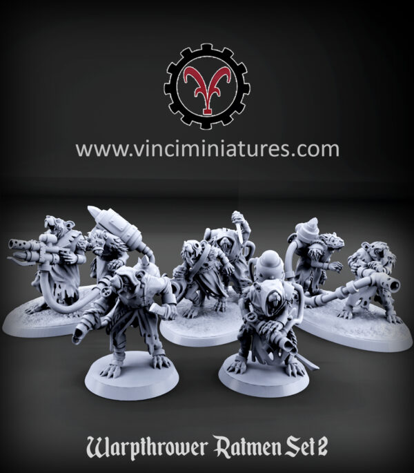 Warpthrower Ratmen Set 2 - x5