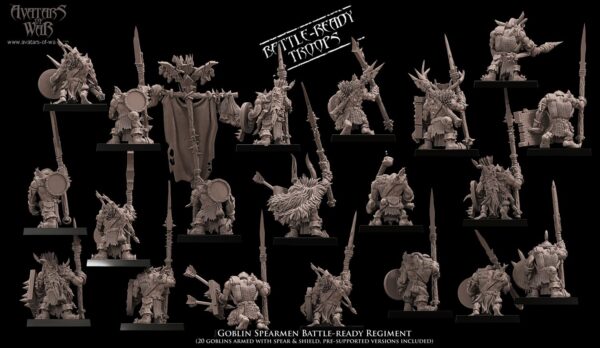 Goblin Spearmen Battle-Ready - x1