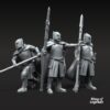 91e19e767240400580be8af52f18512e-1.jpg Grey Castle Court Guards with spears on foot - x6