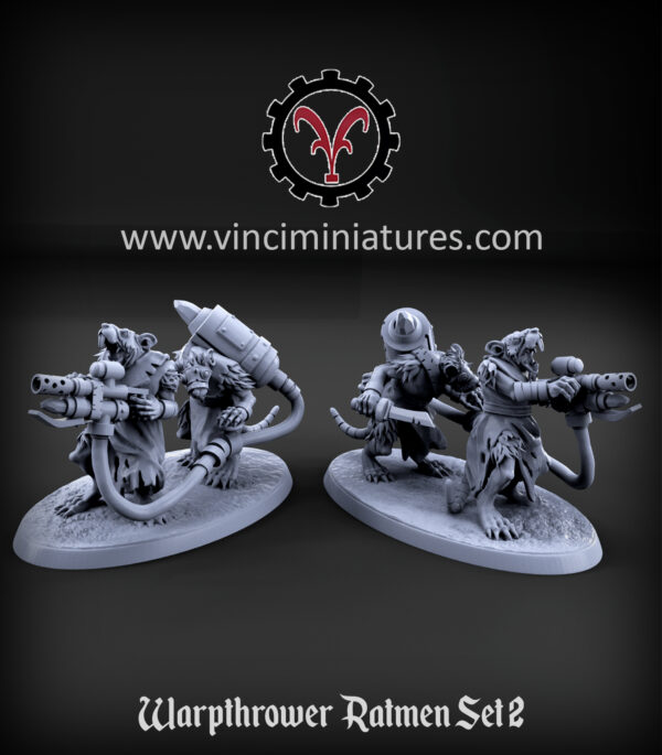 Warpthrower Ratmen Set 2 - x5
