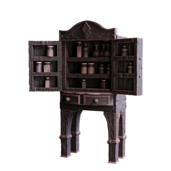 Potion Shelf - Scenery - Półka z Miksturami - Sceneria