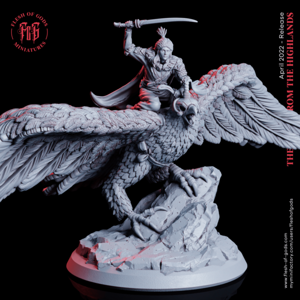 Elves Eagle Rider - Elfi Jeździec Orłów - Flesh of Gods