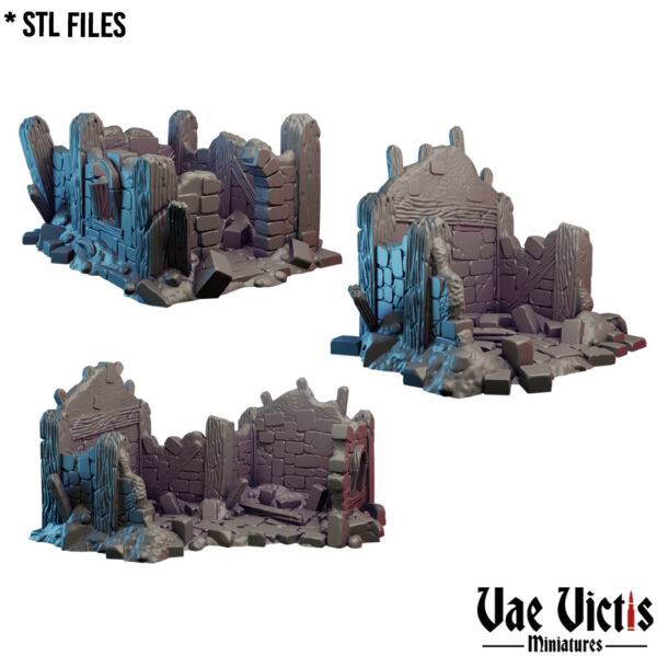 House Ruins Set - x3