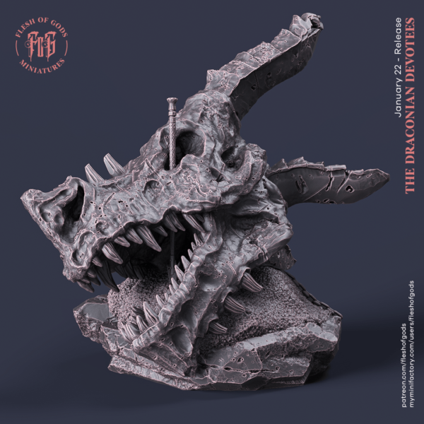 Dragon Skull - Głowa Smoka - Flesh of Gods