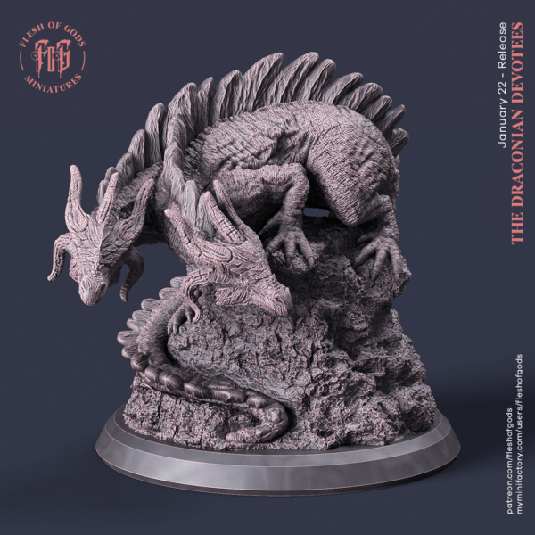 be557586707f7b4971c786daa46b94dc.png Two Headed Drake - Dwugłowy Smok - Flesh of Gods