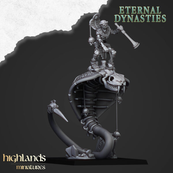 Mounted Ancient Guard on Great Snakes Command - x1