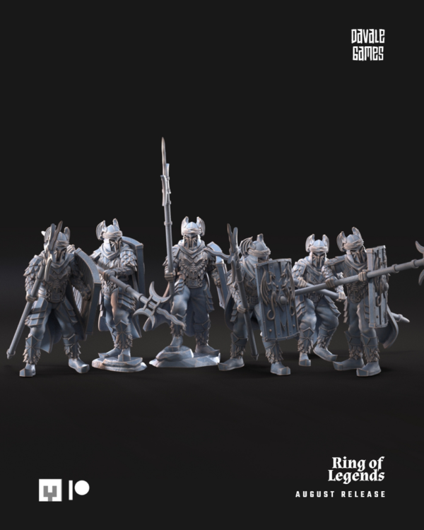 Dragon Army Elite Pikemen and shield x6