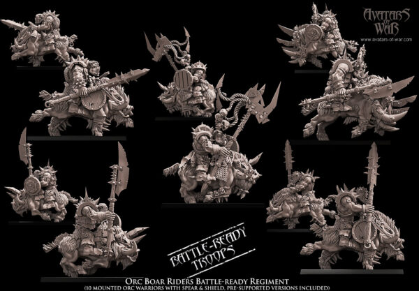 Orc Boar Riders - x5