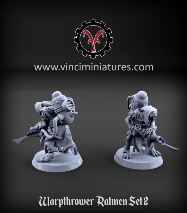 Warpthrower Ratmen Set 2 - x5