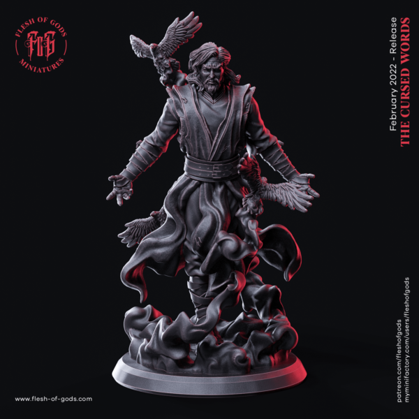 d081caa28bb36f38000e97b01127ab10.png Kruczy Mag - The Raven Mage - Flesh of Gods