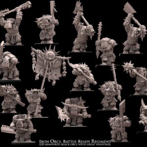 Iron Orcs Battle-Ready - x5
