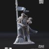 North Warrior Captain with spear/shield ft and mtd
