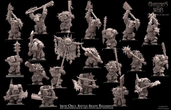 Iron Orcs Battle-Ready - x10