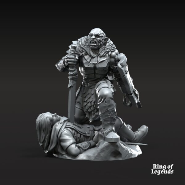 Korvog, Orc Lord Commander ft and mtd